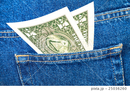 Banknotes of one american dollar   25036260