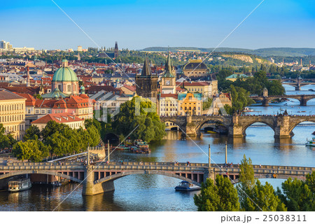 Prague city skyline 25038311