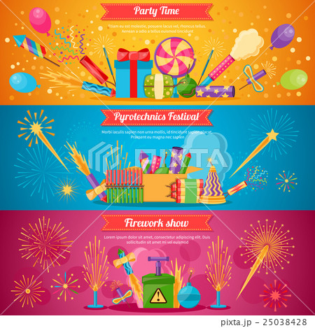 Pyrotechnics Festival Flat Banners 25038428