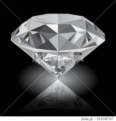 Realistic shining white diamond jewel Realistic shining white diamond jewel 25038737