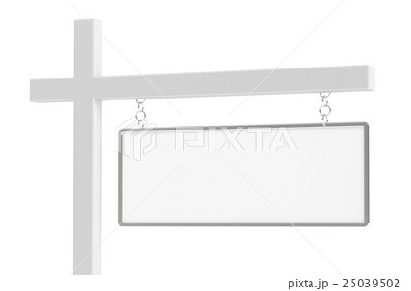 Blank Real Estate Sign, 3D rendering Blank Real Estate Sign, 3D rendering 25039502
