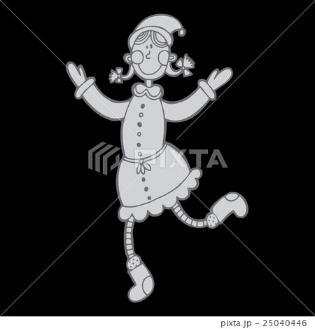 Vector happy new year hand drawn illustration Vector happy new year hand drawn illustration 25040446