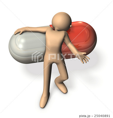 薬物依存を表すアブストラクト3DCGイラスト 25040891