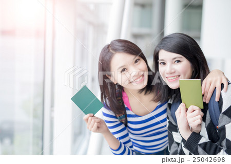 beauty woman take passport beauty woman take passport 25042698