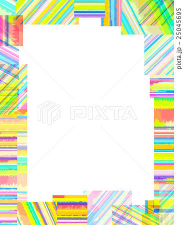 テクスチャー　ストライプ　フレーム 25045695