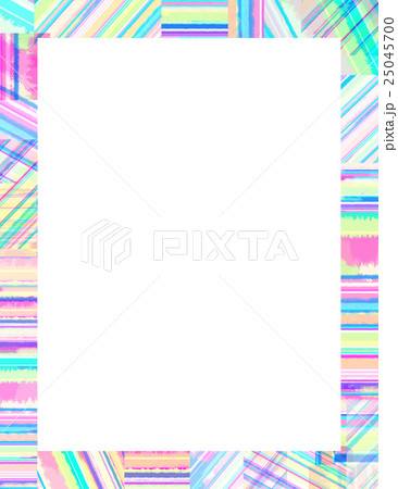 テクスチャー　ストライプ　フレーム 25045700