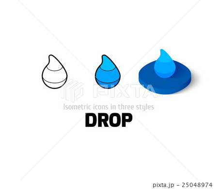 Drop icon in different style 25048974