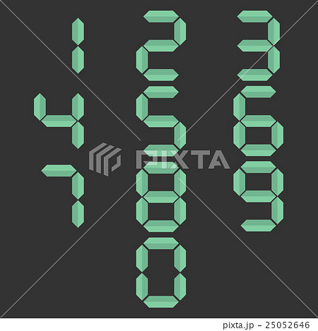 Paper numbers, vector illustration. Paper numbers, vector illustration. 25052646