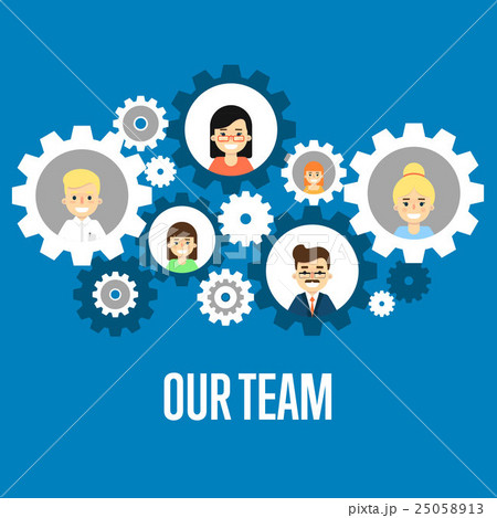 Our team banner. Teamwork concept. 25058913