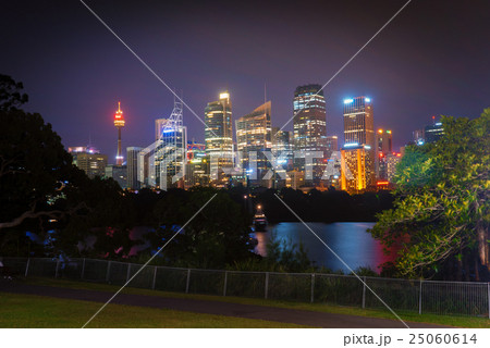 Illuminated Sydney City at Night 25060614
