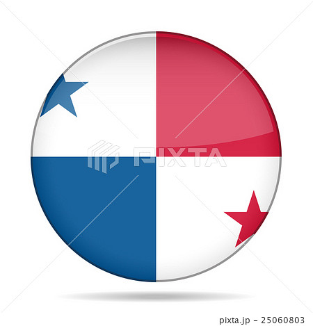 button with flag of Panama