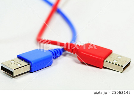 赤と青のUSBケーブル 赤と青のUSBケーブル 25062145