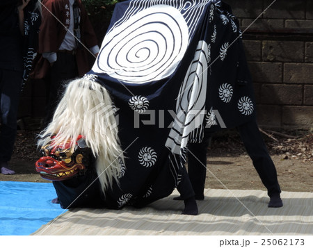 獅子舞(神社の境内) 獅子舞(神社の境内) 25062173