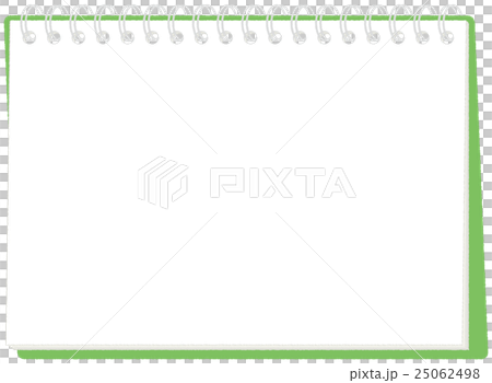 スケッチブック グリーンのイラスト素材