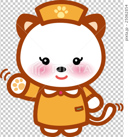 ネコさん　アニマルナース　可愛い動物の看護師さん　足跡 25062854