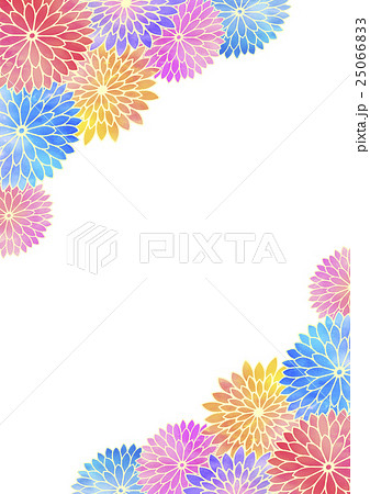 菊柄壁紙のイラスト素材 25066833 Pixta