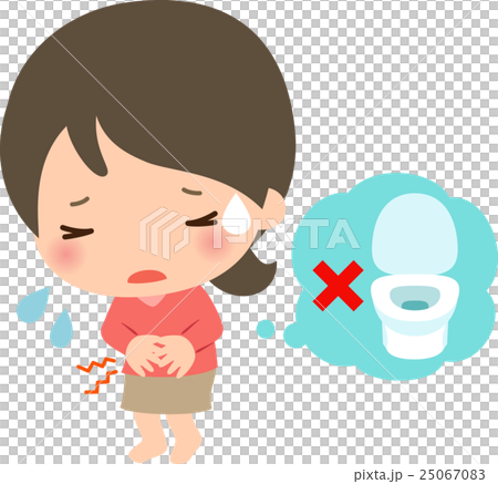 一名年輕女子患有便秘 一名年輕女子患有便秘 25067083