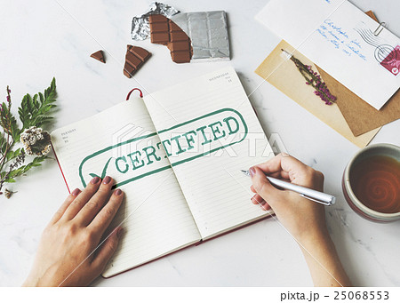 Certified Result Status Approve Decision Graphic Concept 25068553