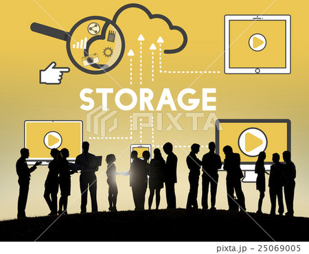 Storage Cloud Connection Devices Technology Concept 25069005