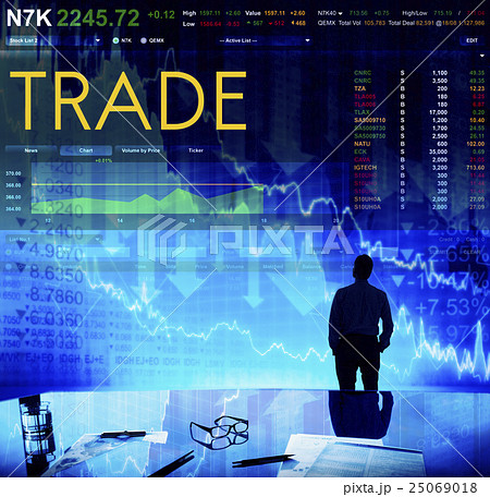 Stock Exchange Trading Forex Finance Graphic Concept 25069018