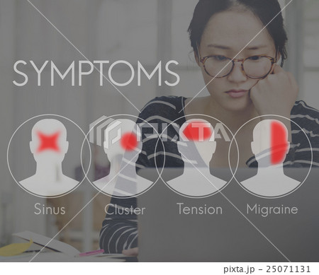 Symptoms Illness Sickness Healthcare Headache Concept 25071131