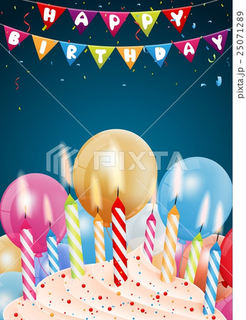 Birthday background with colorful candle and light Birthday background with colorful candle and light 25071289