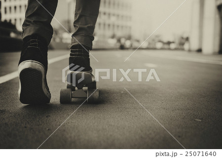 Skateboarding Practice Freestyle Extreme Sports Concept 25071640