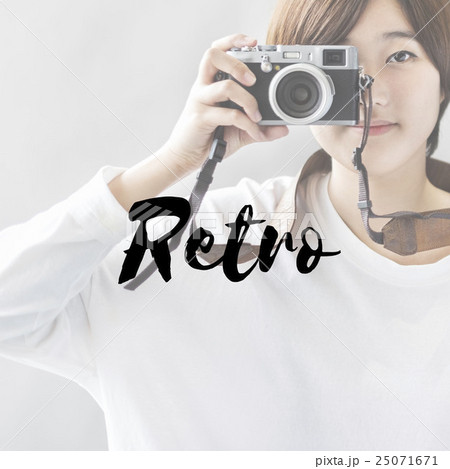 Retro Style Camera Photographer Concept Retro Style Camera Photographer Concept 25071671