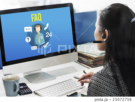 FAQ Enquiry Questions Guide Customer Support Concept 25072756
