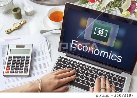 Electronic E-Banking Investment Economics Concept 25073197