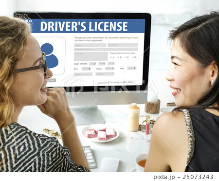 Drivers License Registeration Application Webpage Concept 25073243
