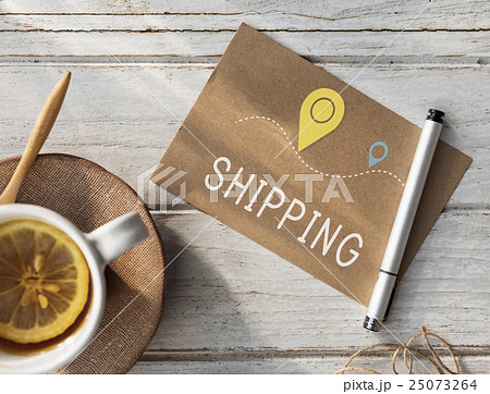 Shipping Logistic Delivery Freight Cargo Concept 25073264