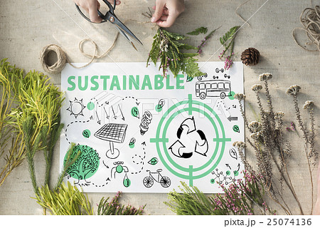 Ecology Friendly Energy Environment Sustainable Concept 25074136