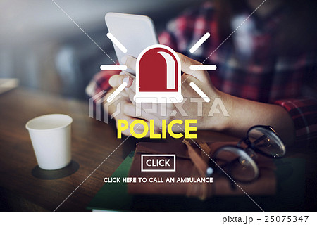 Police Force Cop Municipale Surveillance Officer Law Concept 25075347