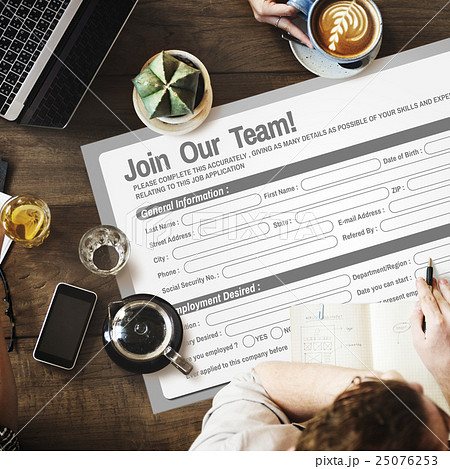 Online Web Job Application Form Concept 25076253