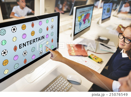 Kids Games Ball Sport Graphics Concept Kids Games Ball Sport Graphics Concept 25076549