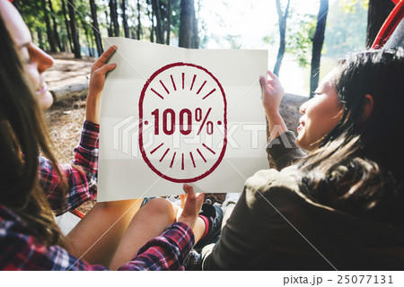 100 Percent Hundred Quality Perfect Graphic Concept 25077131