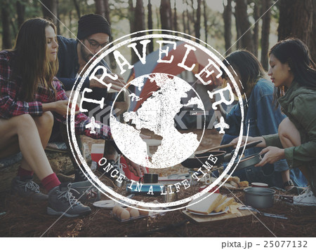 Journey Destination Explore Vacation Graphic Concept 25077132