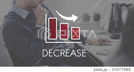 Recession Decrease Business Barchart Concept 25077969