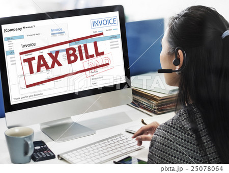 Payment Received Taxation Tax Time Concept 25078064