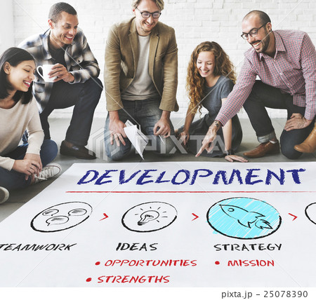 Development Business Plan Growth Strategy Concept 25078390
