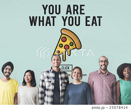 Pizza Icon Fast food Unhealthy Snacks Calories Fat Concept Pizza Icon Fast food Unhealthy Snacks Calories Fat Concept 25078414