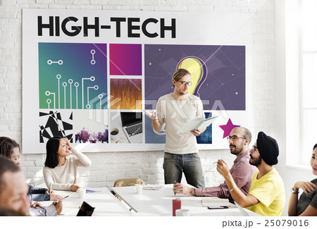 Hi-Tech Technology Cyberspace Network Concept Hi-Tech Technology Cyberspace Network Concept 25079016