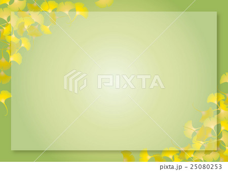 イチョウフレーム・グリーン〈枠付き〉 25080253