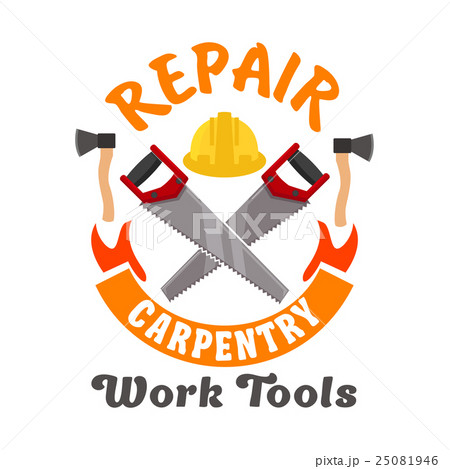 Repair and carpentry work tools icon 25081946