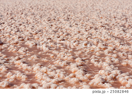 Salt formations in a dried lake of the saltworks 25082846