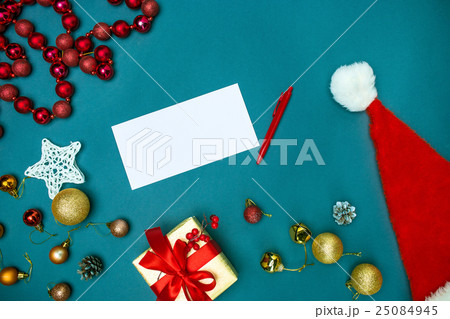 Greeting card mock up template with Christmas 25084945