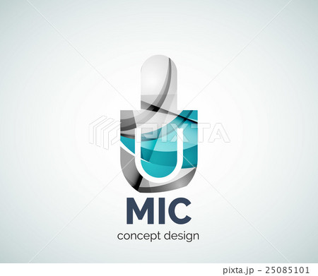 Microphone logo business branding icon Microphone logo business branding icon 25085101