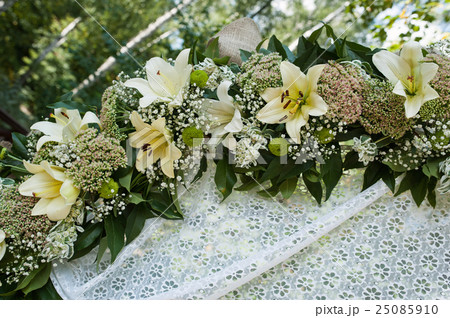 Beautiful wedding arch for marriage decorated with 25085910