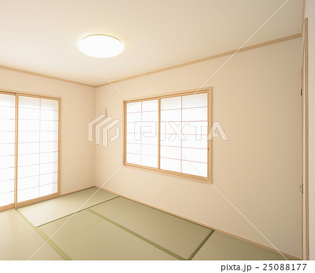 Residential Japanese Style Tatami 6 Platform Stock Photo Residential Japanese Style Tatami 6 Platform Stock Photo